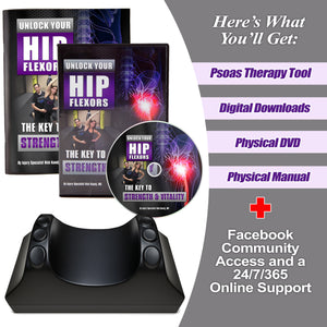 Unlock Your Hip Flexors DVD and Manual with Psoas Therapy Tool Bundle (EFISP)
