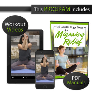 10 Gentle Yoga Poses for Migraine Relief - Digital Download (EFISP)
